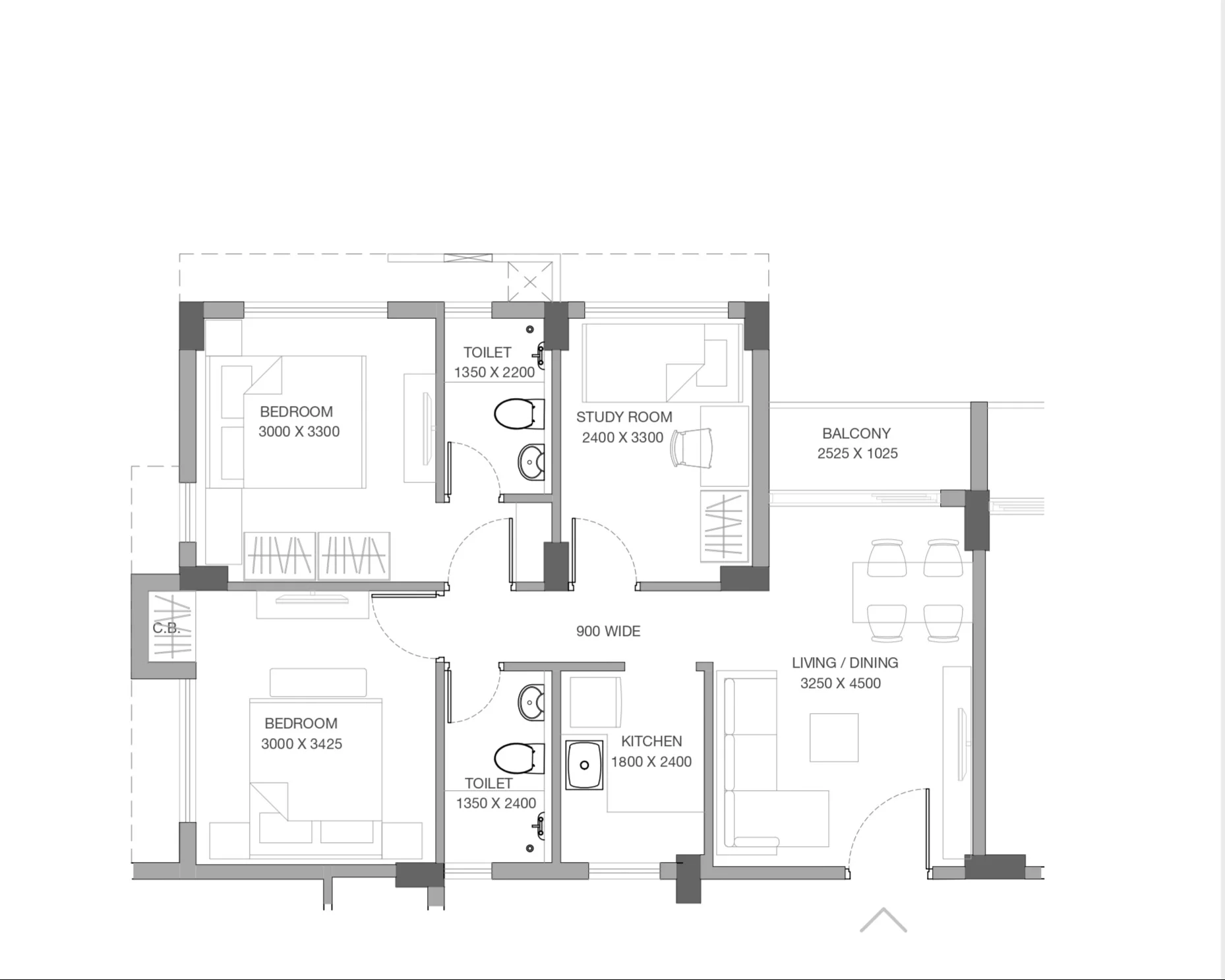 2.5 BHK Type A