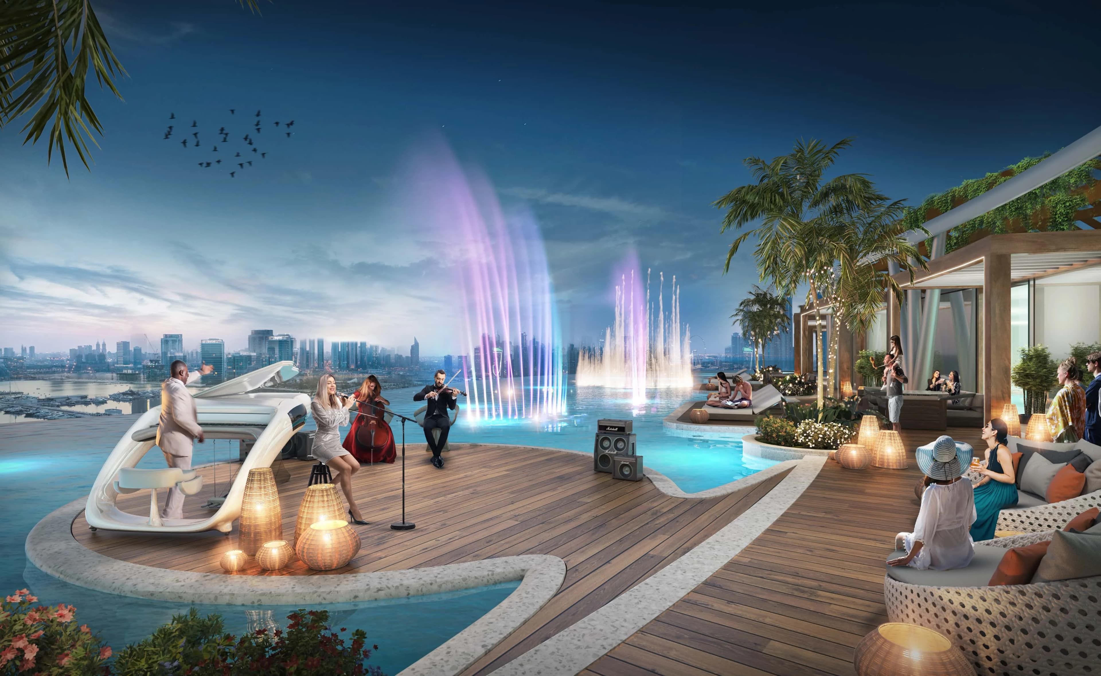 DAMAC Bay - Opera Roof View DAMAC Bay - Opera Roof View