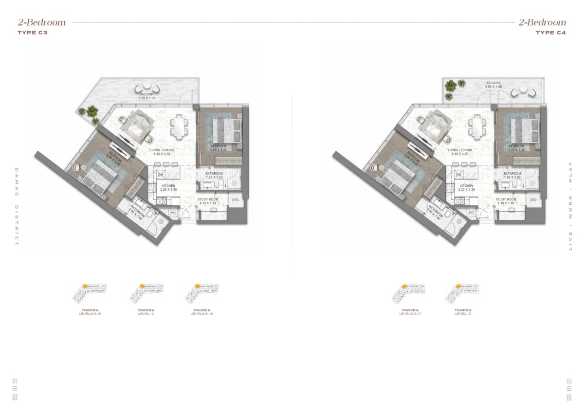 2 Bedroom Plan