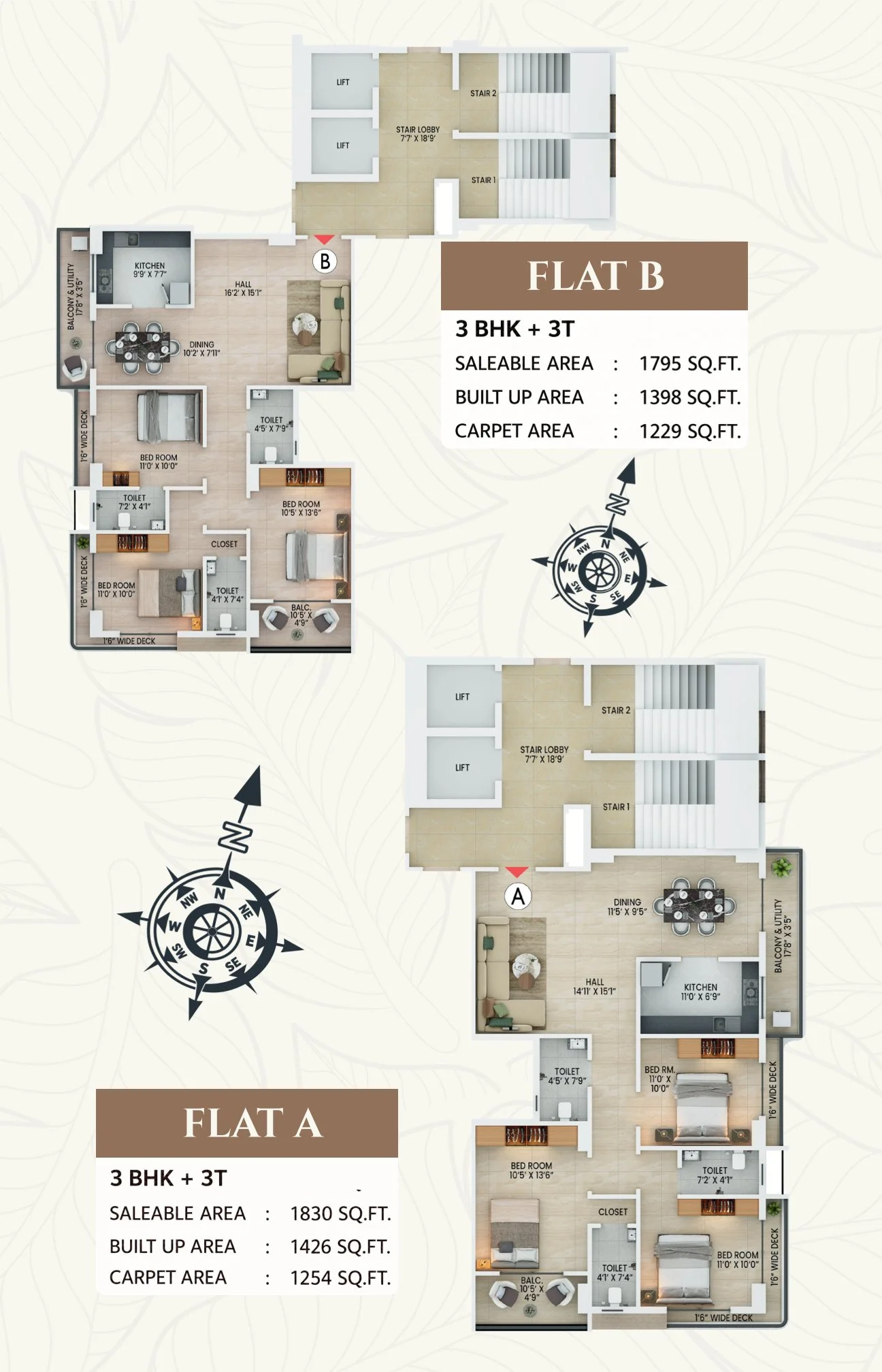 Flat A & B Floor Plan