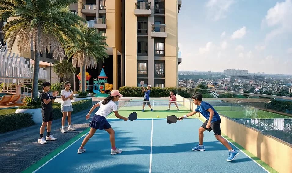 K Twins Pickle Ball Court
