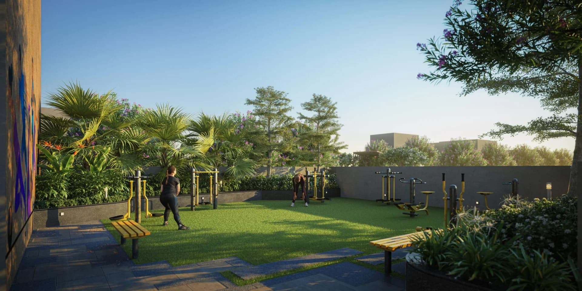 Outdoor Gym Area Outdoor Gym Area