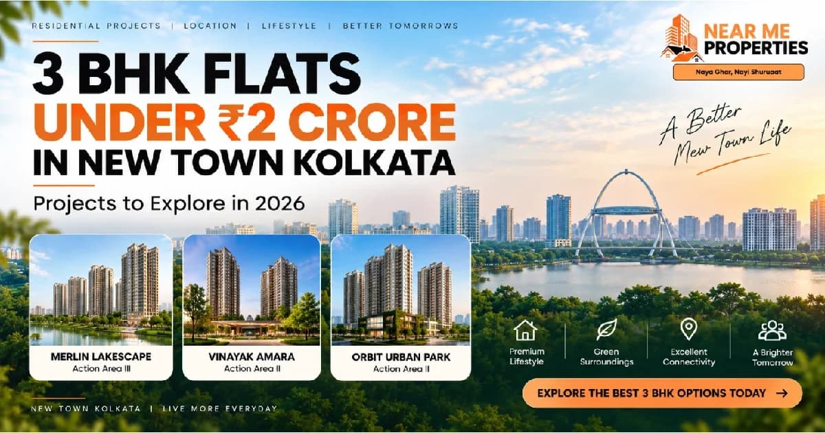 3 BHK Flats Under ₹2 Crore in New Town Kolkata: Projects to Explore in 2026