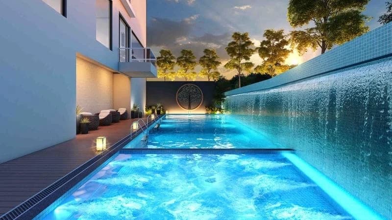 Swimming Pool With Jacuzzi Swimming Pool With Jacuzzi